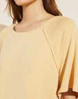 Blair French Terry Short Sleeve Top - Ochre