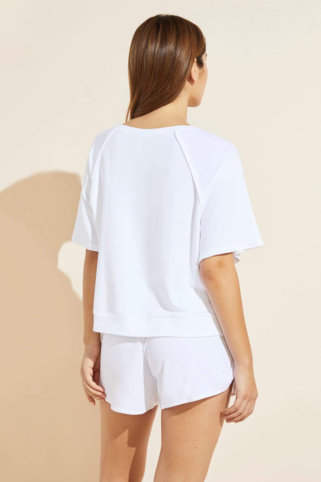 Blair French Terry Short Sleeve Top - White