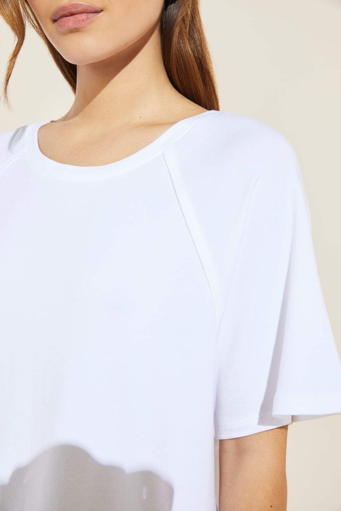 Blair French Terry Short Sleeve Top - White