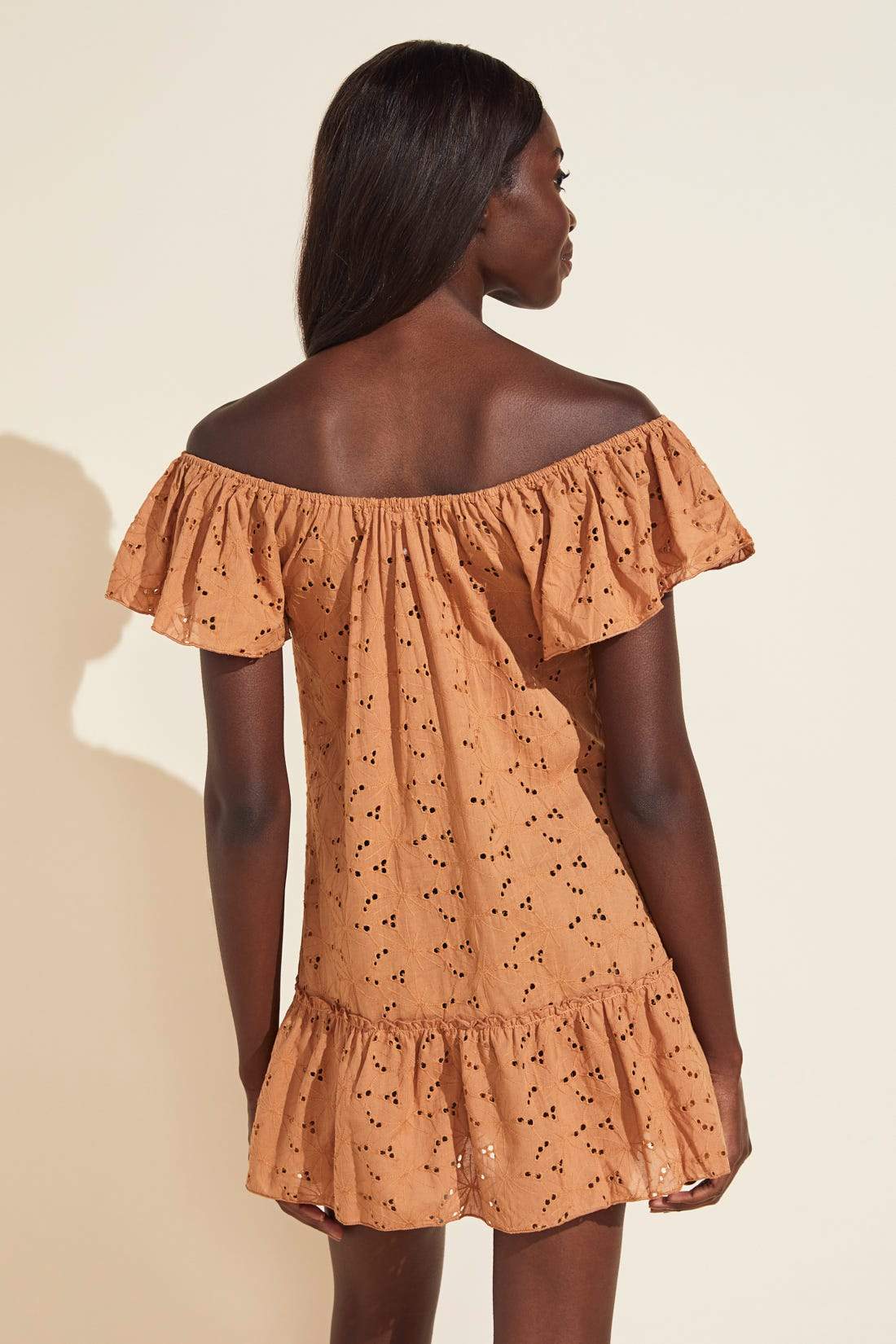 Beth Eyelet Cover-Up - Pecan