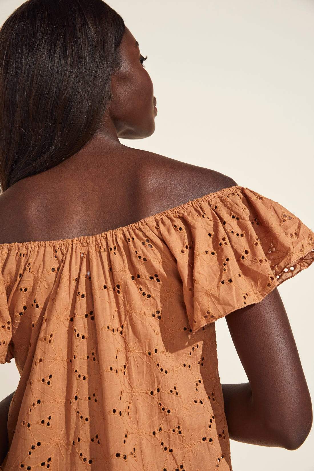 Beth Eyelet Cover-Up - Pecan
