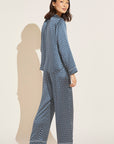 Inez Washable Silk Printed Long PJ Set