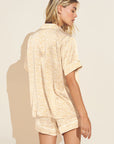 Inez Washable Silk Printed Short PJ Set