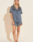 Inez Washable Silk Printed Short PJ Set