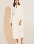 Chalet Recycled Plush Robe - Ivory