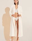 Chalet Recycled Plush Robe - Ivory