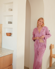 Inez Washable Silk Long PJ Set