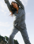 Inez Washable Silk Printed Long PJ Set