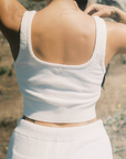 Recycled Boucle Cropped Tank