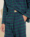 Mens Flannel Long PJ Set