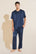 Laurence is 6'2" and wears a Large