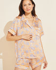 Inez Washable Silk Printed Short PJ Set
