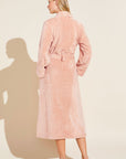 Chalet Recycled Plush Robe - Rose Cloud