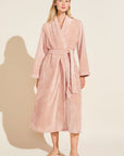 Chalet Recycled Plush Robe - Rose Cloud