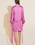 Inez Washable Silk Short Robe