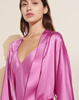 Inez Washable Silk Short Robe