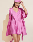 Inez Washable Silk Short Robe