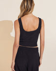 Recycled Boucle Cropped Tank