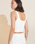 Recycled Boucle Cropped Tank