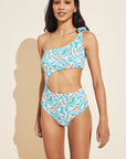 Ibiza Printed Textured One-Piece