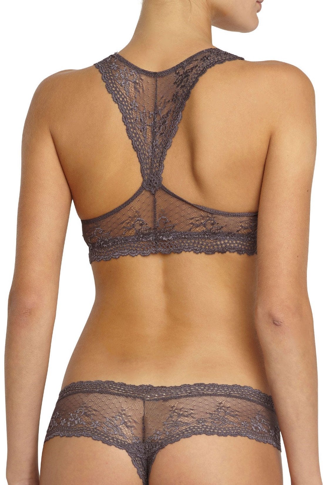 Colette Racerback Bralette - Pebble