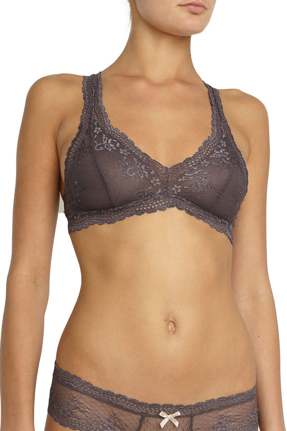 Colette Racerback Bralette - Pebble