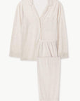 Bobby Brushed Knit Long PJ Set - Oatmeal Heather/Bellini