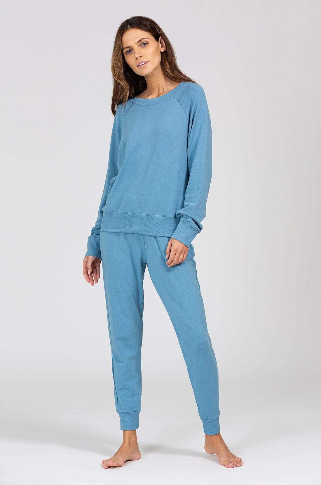 Blair French Terry Sweatshirt - Blue Shadow