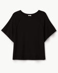 Blair French Terry Short Sleeve Top - Black