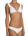 Annia Smooth Bikini Bottom - Ecru