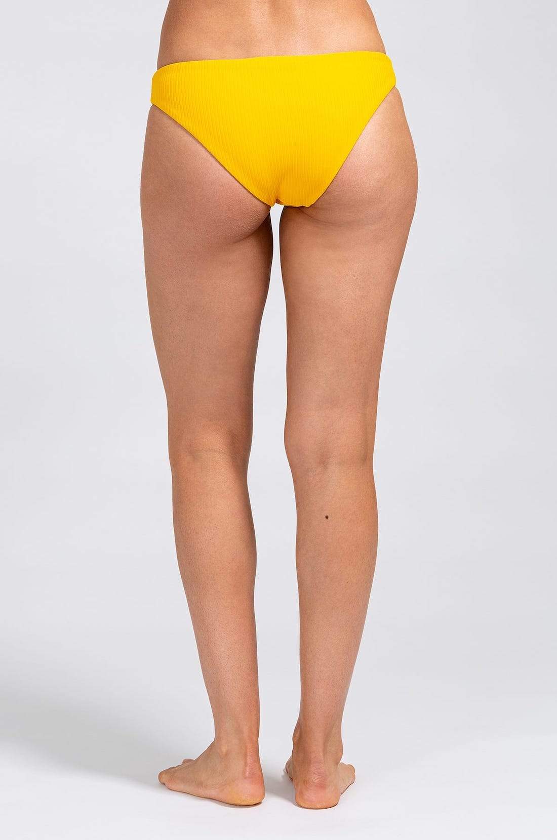 Annia Ribbed Bikini Bottom - Golden Yellow