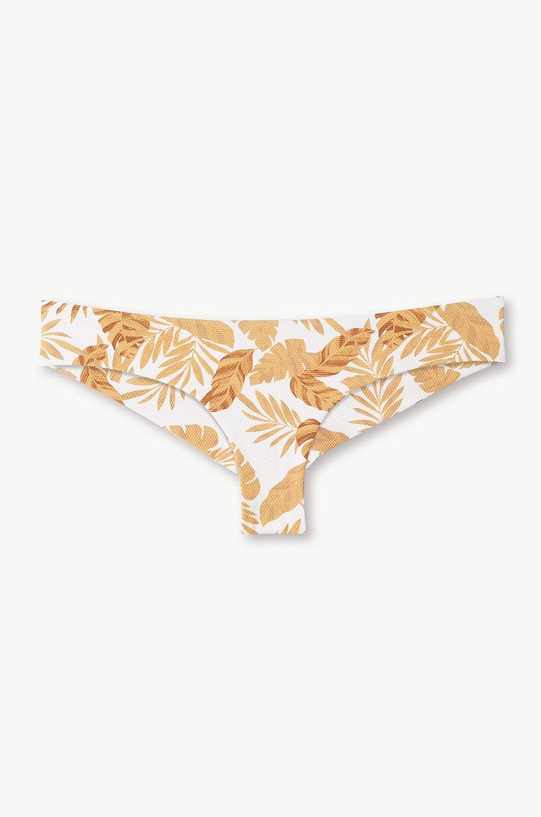 Coco Textured Bikini Bottom - Off White/Straw