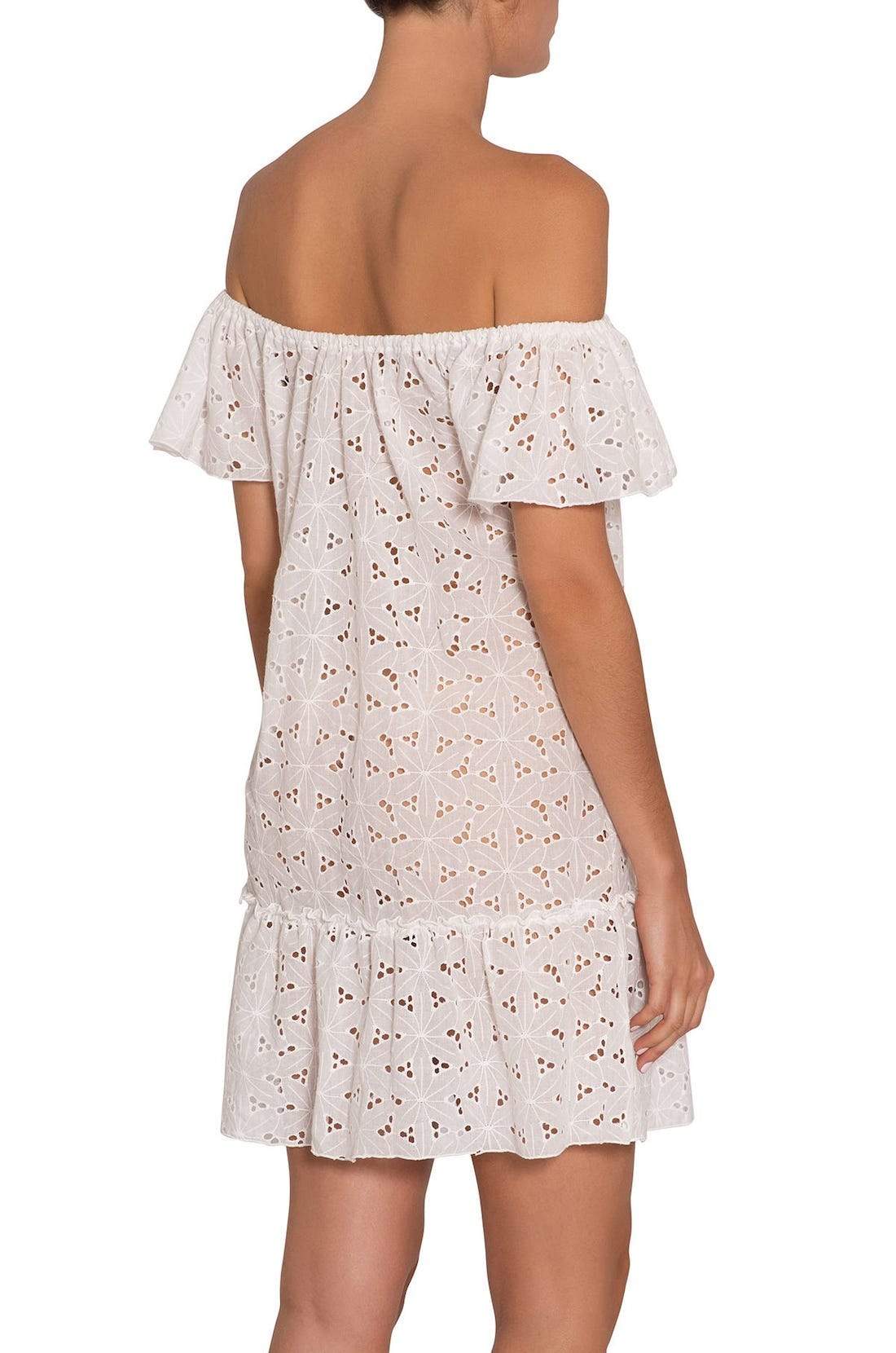 Beth Eyelet Cover-Up - White