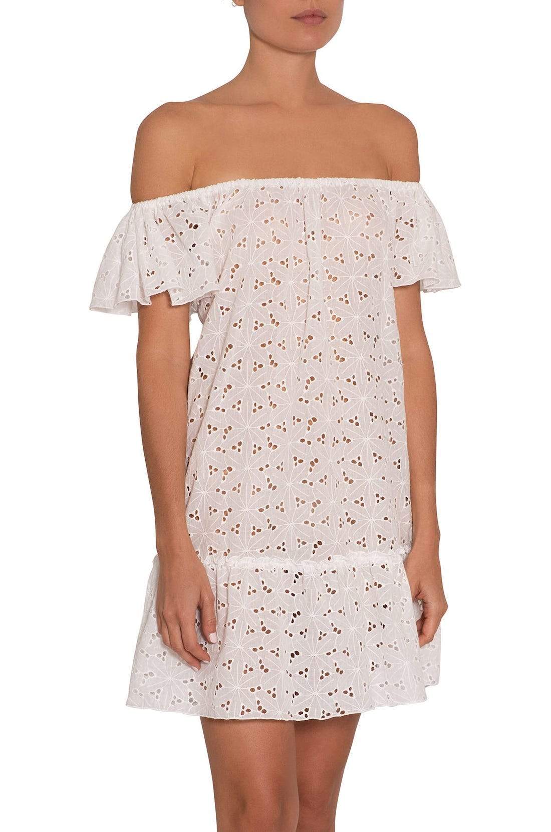 Beth Eyelet Cover-Up - White
