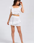 Claudine Cotton Beach Top - White