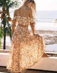 Andy Cotton Voile Beach Top - Off White/Straw