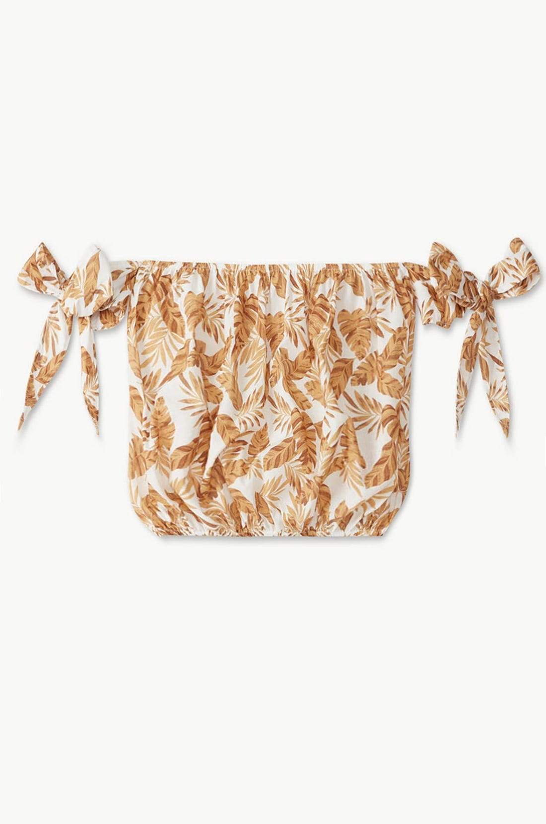 Andy Cotton Voile Beach Top - Off White/Straw